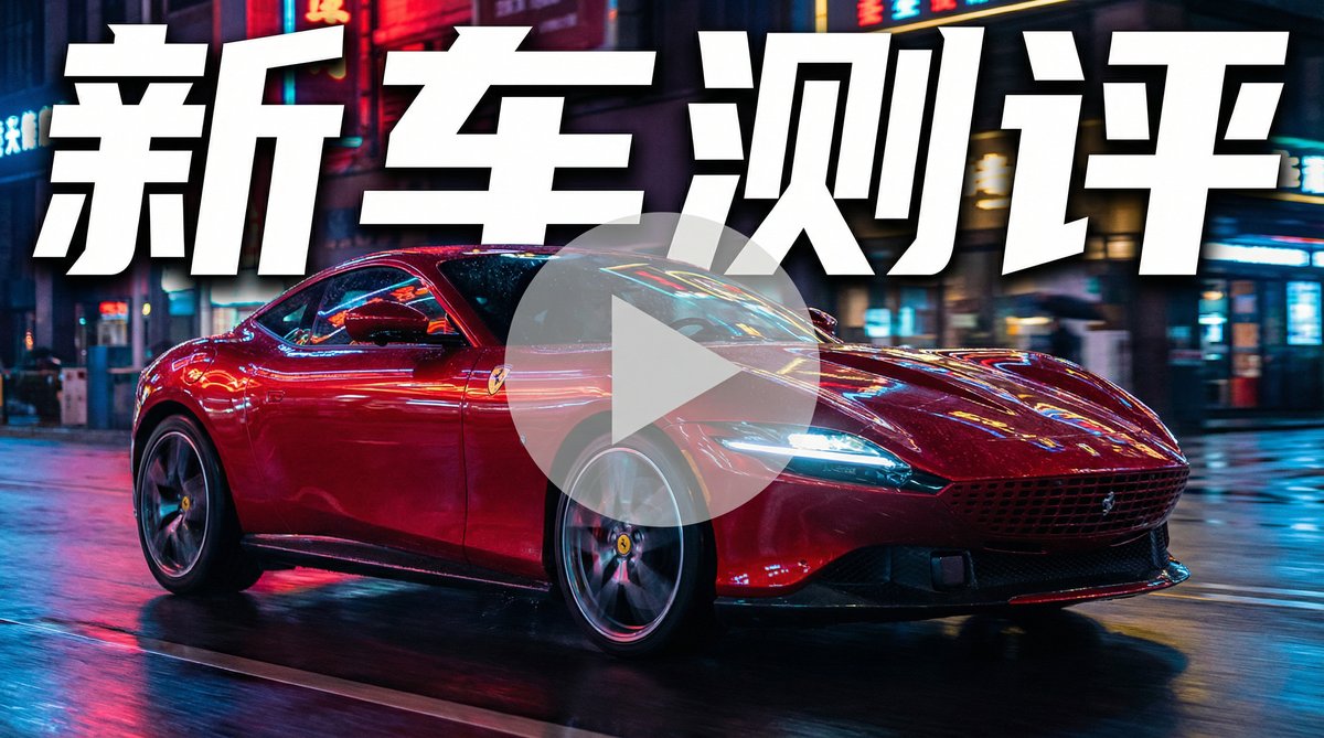 同人动漫新能源汽车测评视频